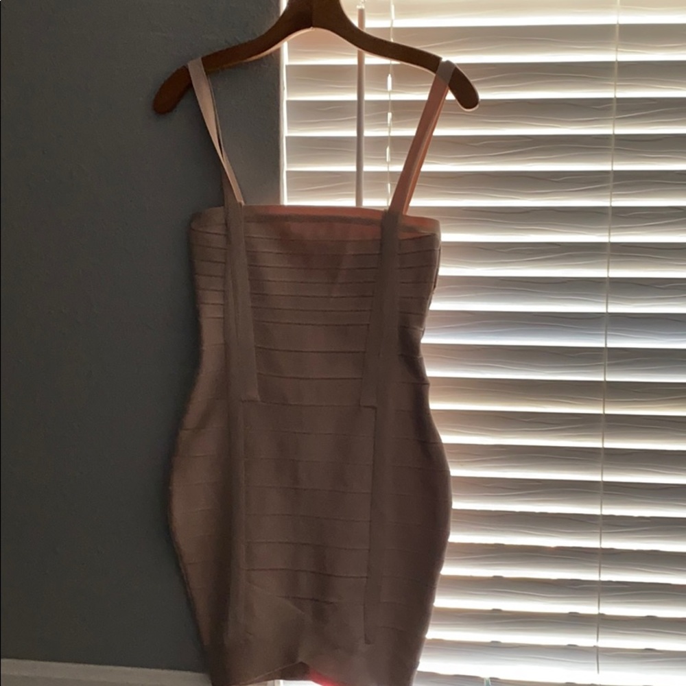 nude bandage material dress